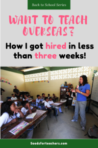 How to find a job teaching overseas