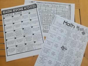 How to Differentiate with Choice Boards - Seeds for Teachers